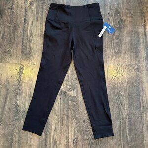 NWT VIVELY Skinny Leg Black Yoga Athletic Stretch Pants, Fast Dri, Size: M